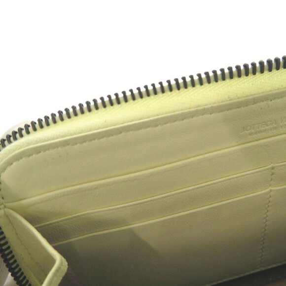 BOTTEGA VENETA Intrecciato Leather Yellow Long Wallet - Picture 9 of 9
